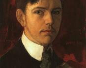 奥古斯特 马克 : Self portrait